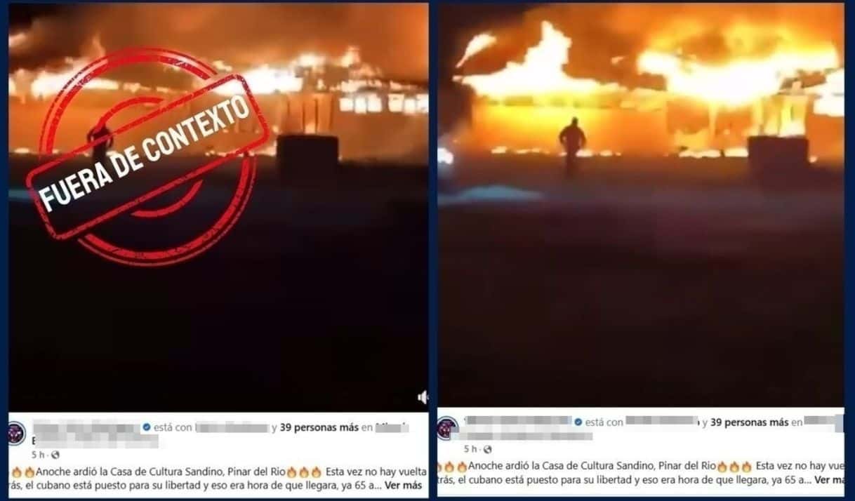 Video viral de incendio en Pinar del Río no es actual: ocurrió en 2022