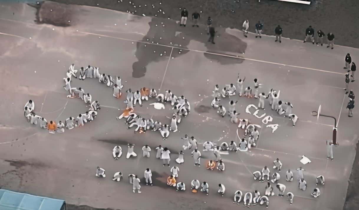 Krome, centro de detención. Foto: Captura de pantalla / Telemundo 51.