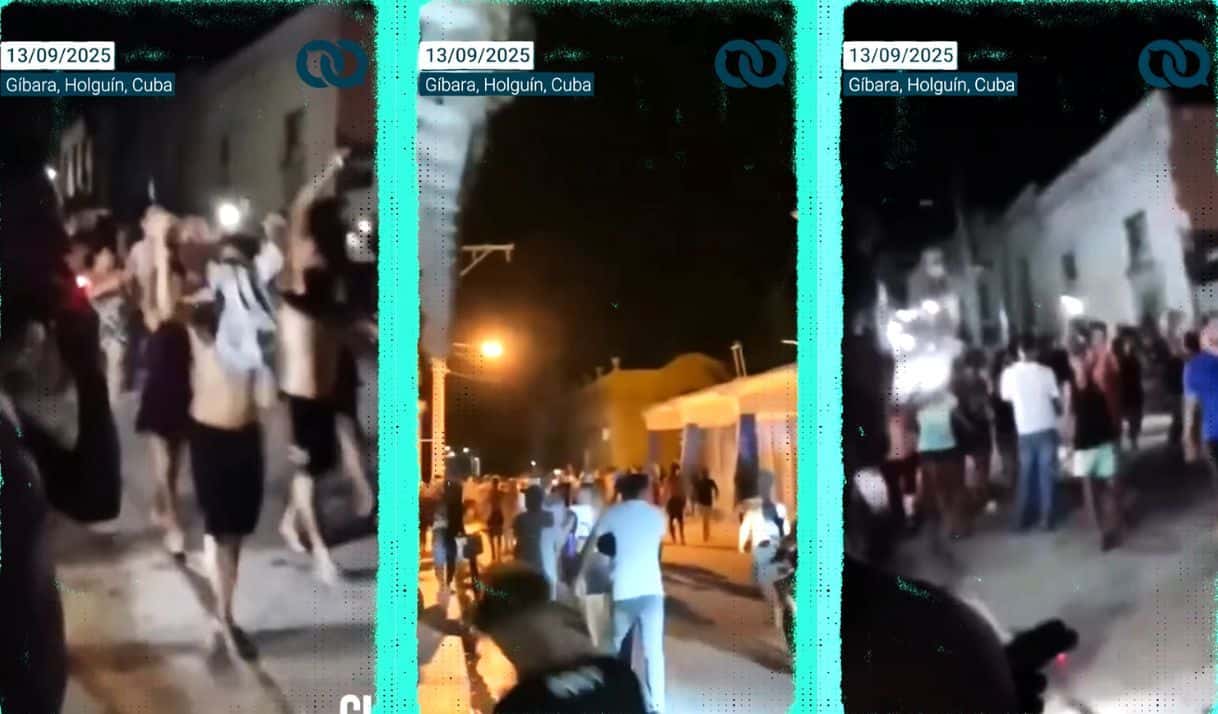 Gibara: otra protesta por los apagones a la que responden con represión