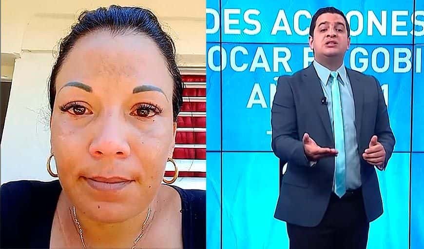 Yeilis Torres y Humberto López. Foto: Capturas de pantalla.