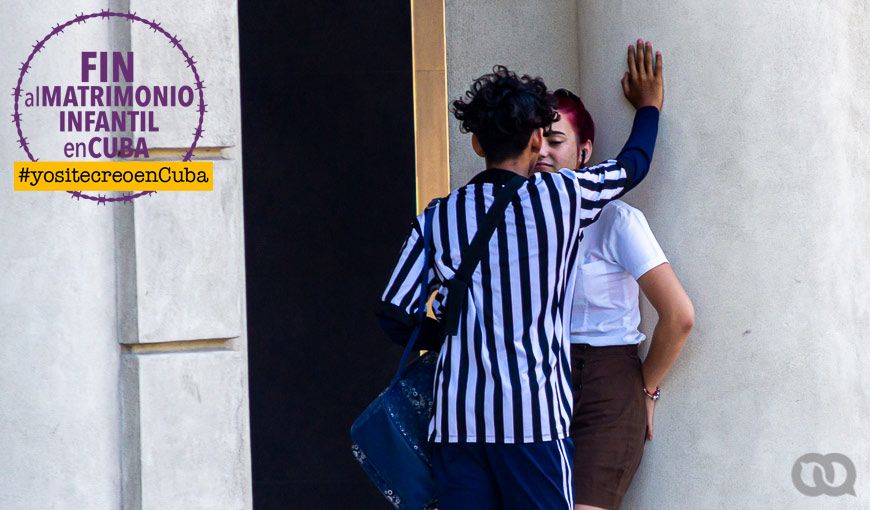 Dos adolescentes enamoran. Menores de edad. Cuba.