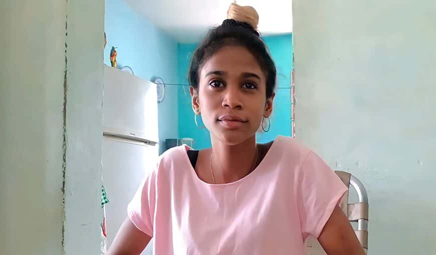 Gabriela Zequeira Hernández. Foto: captura de pantalla / Cubanet.