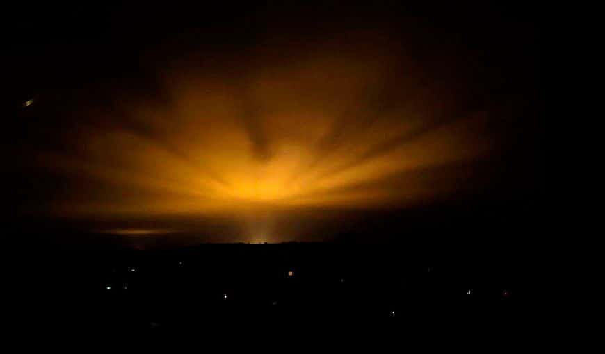 Lisandra, a Cuban Woman Taking Cover from Bombs