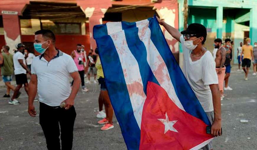 La Habana, 11 de julio de 2021. Foto: Adalberto Roque / AFP.
