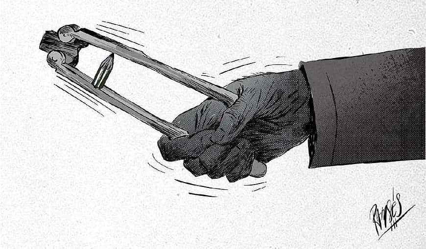 La vigilancia digital —como la que sufren periodistas independientes, opositores y activistas cubanos— se percibe en otros lugares del mundo como una amenaza para el ejercicio de la libertad de prensa. Ilustración: Ramsés Morales Izquierdo.