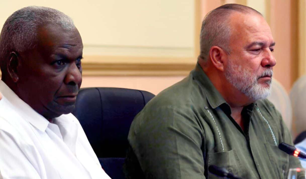Esteban Lazo, presidente del Parlamento cubano, y el primer ministro Manuel Marrero. Foto: ANPP