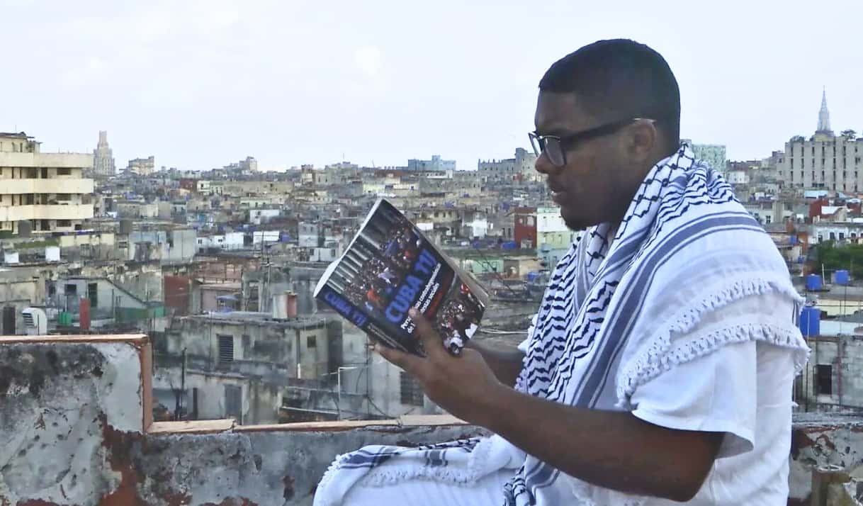 Imagen de la producción de la película «Escrito sobre un cuerpo». Foto: Tomada de Cuba X Cuba.