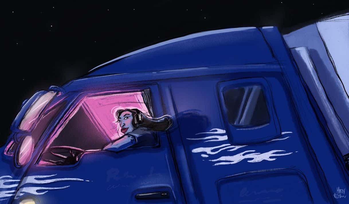 A Cuban Woman in the World of Truck Drivers