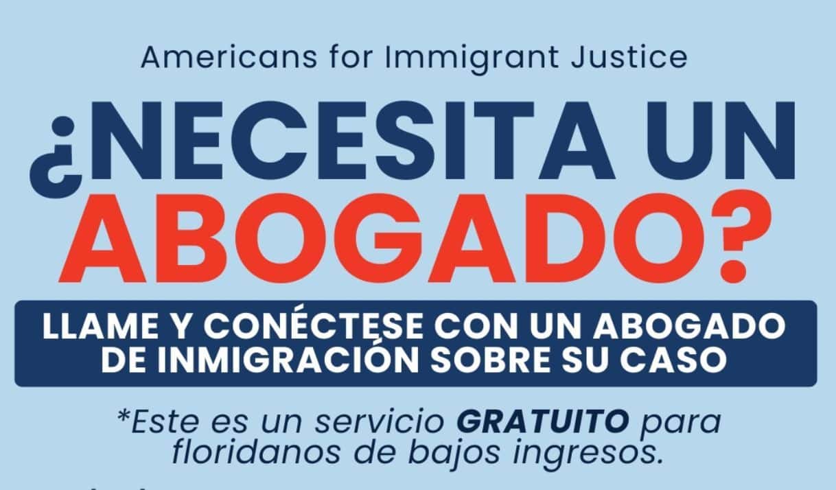 Ofrecen asistencia legal gratuita para inmigrantes de bajos ingresos en Florida
