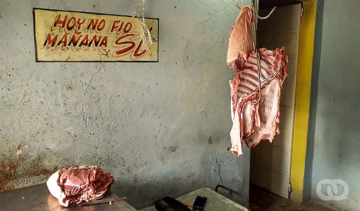 En los últimos tres años ha disminuido en dos tercios la producción nacional de carne de cerdo. Foto: Abraham Echevarría. 