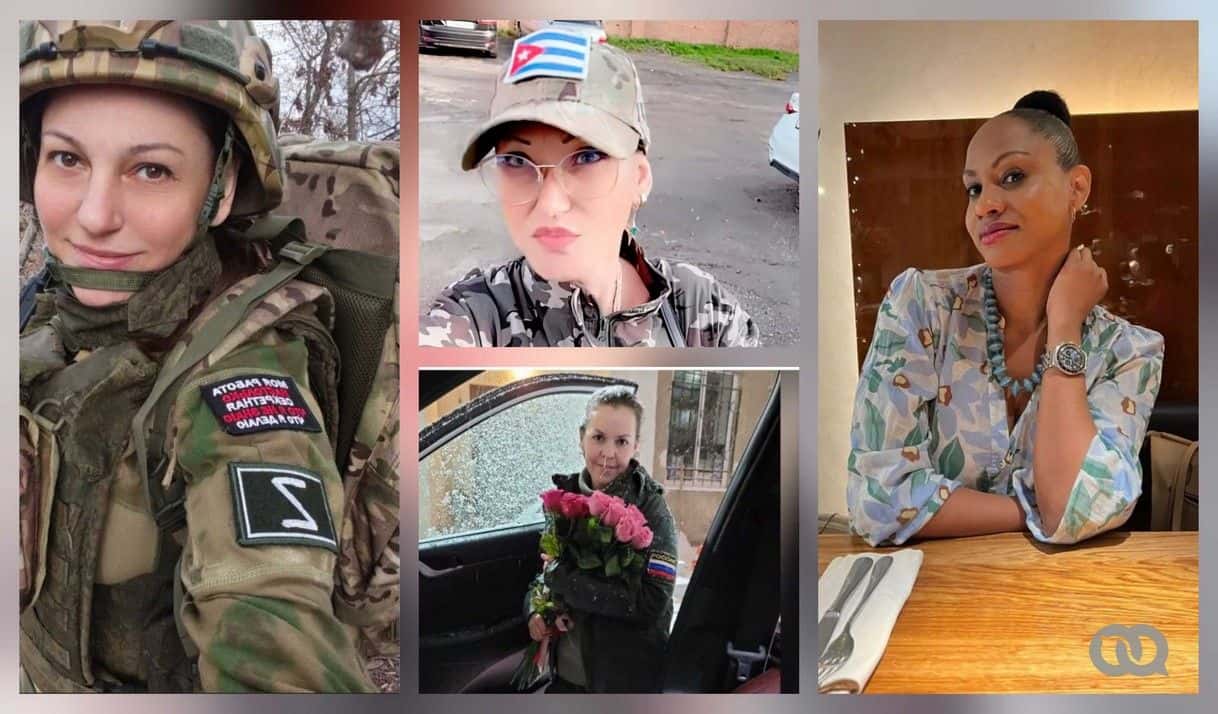 Foto: Collage elTOQUE. En las esquinas, de izquierda a derecha, Olga e Indira. En el centro, de arriba a abajo, Dayana y Elena