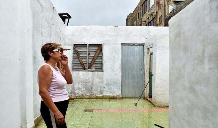 Placetas tras el paso del huracán Irma. Foto: Iris C. Mujica