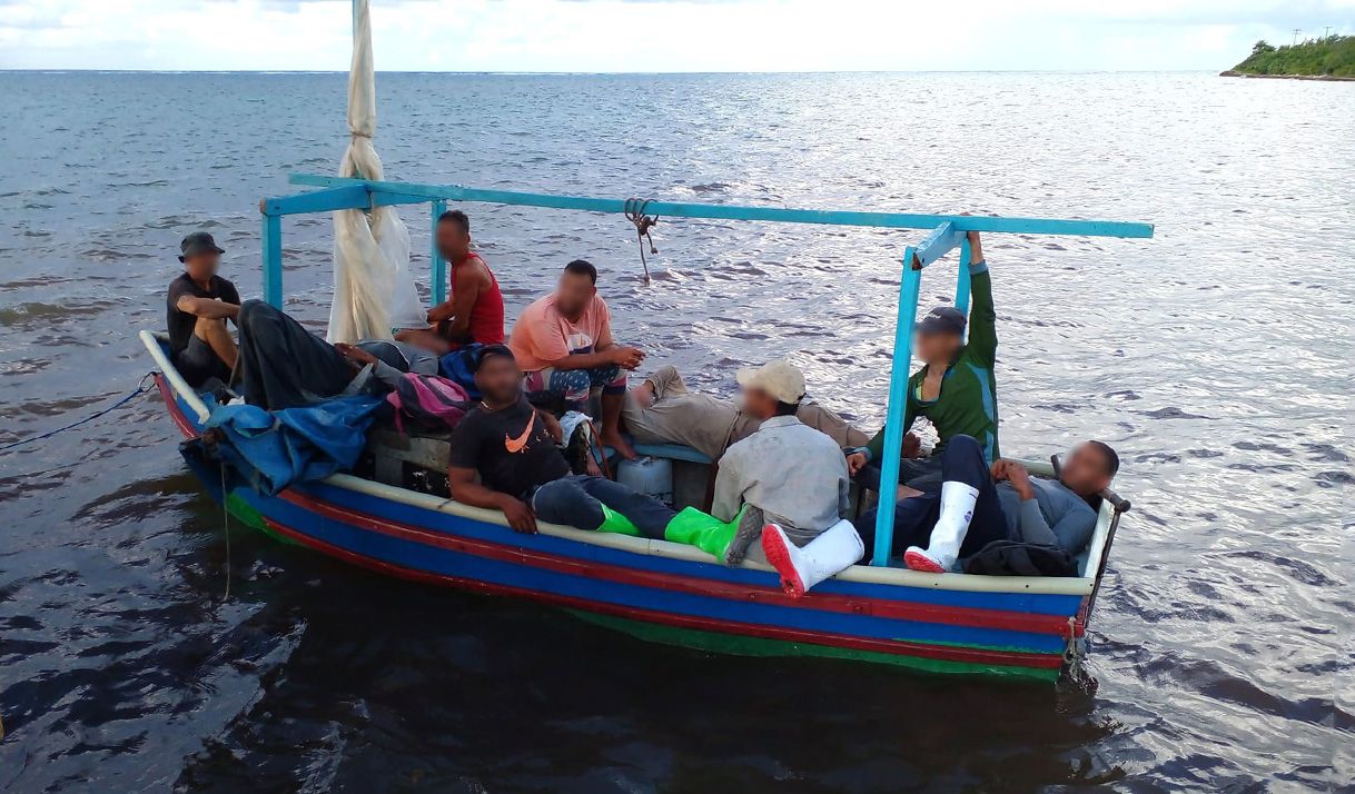 bote cubano balseros