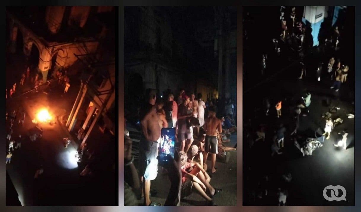 Vecinos de Centro Habana salen a la calle por apagón y piden libertad ...