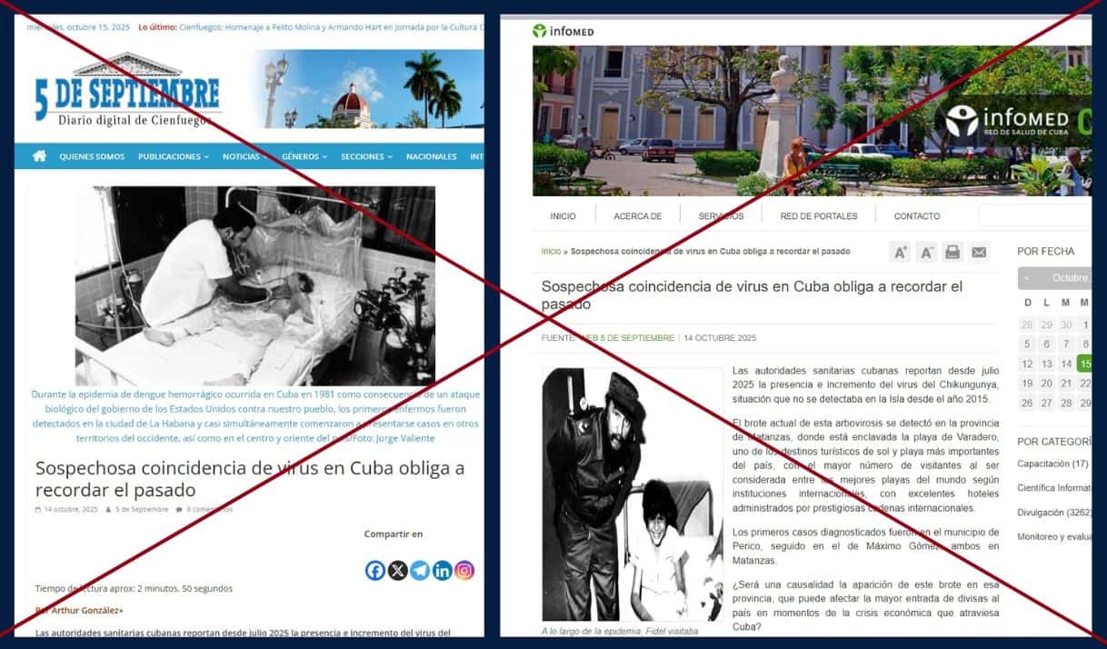 Crisis sanitaria en Cuba. Desinformación y (otra vez) EE. UU. señalado de ser el supuesto responsable
