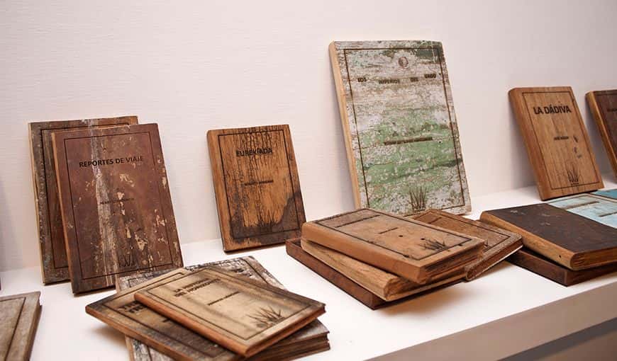 La Maleza, obra escultórica que dio nombre a la editorial, ha ganado varias becas desde su primera exposición en 2015. Foto: Cortesía de Julio Llópiz-Casal, consultor de la editorial La Maleza. 