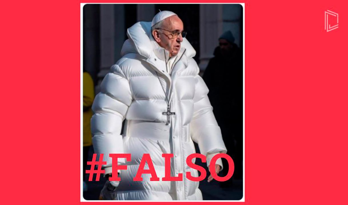 La foto del Papa Francisco con un abrigo acolchado blanco fue creada con inteligencia artificial
