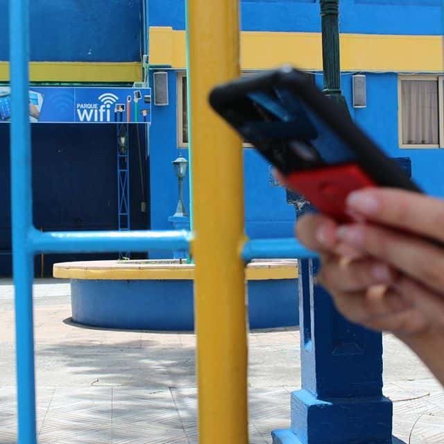 User checks his phone in Havana. Photo: Henry A. Perez