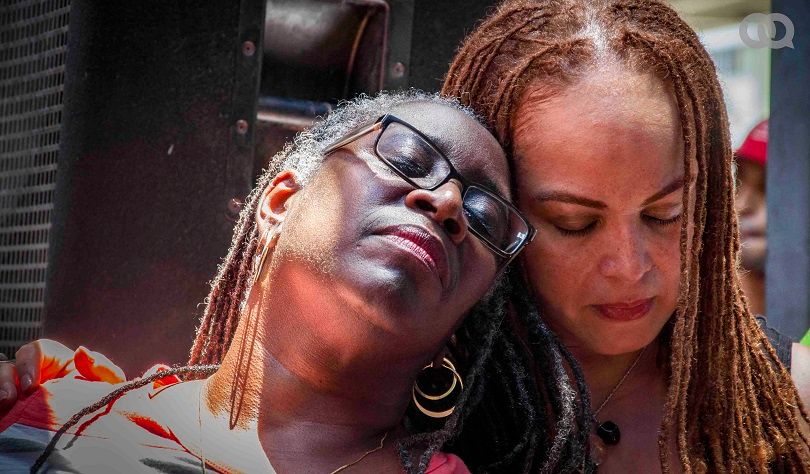 Cuban couple at the VIII National Day against Homophobia and Transphobia. Photo: Claudia Rodriguez Herrera