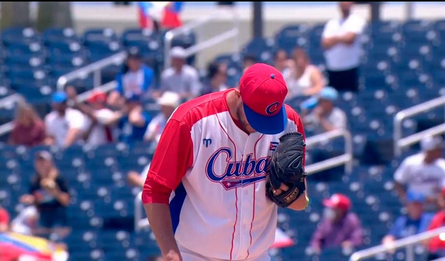 Juego inaugural Cuba - Venezuela, preolímpico de béisbol.