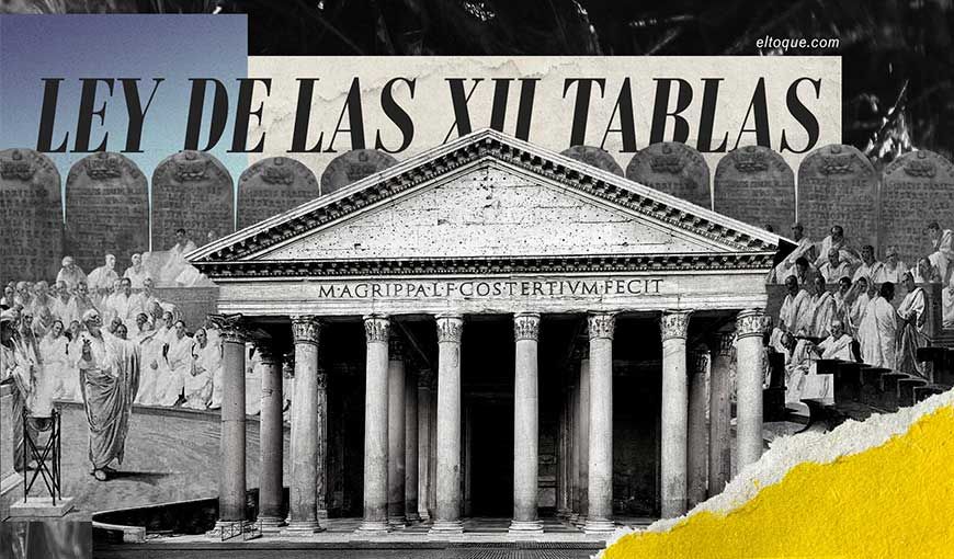 Ley de las XII Tablas. Diseño de portada: Janet Aguilar.