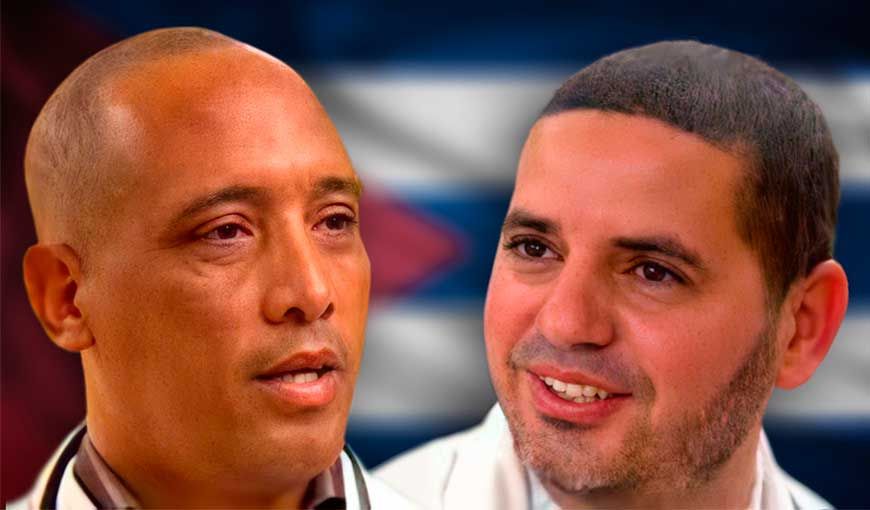 Médicos cubanos secuestrados en Kenia el 12 de abril de 2019.