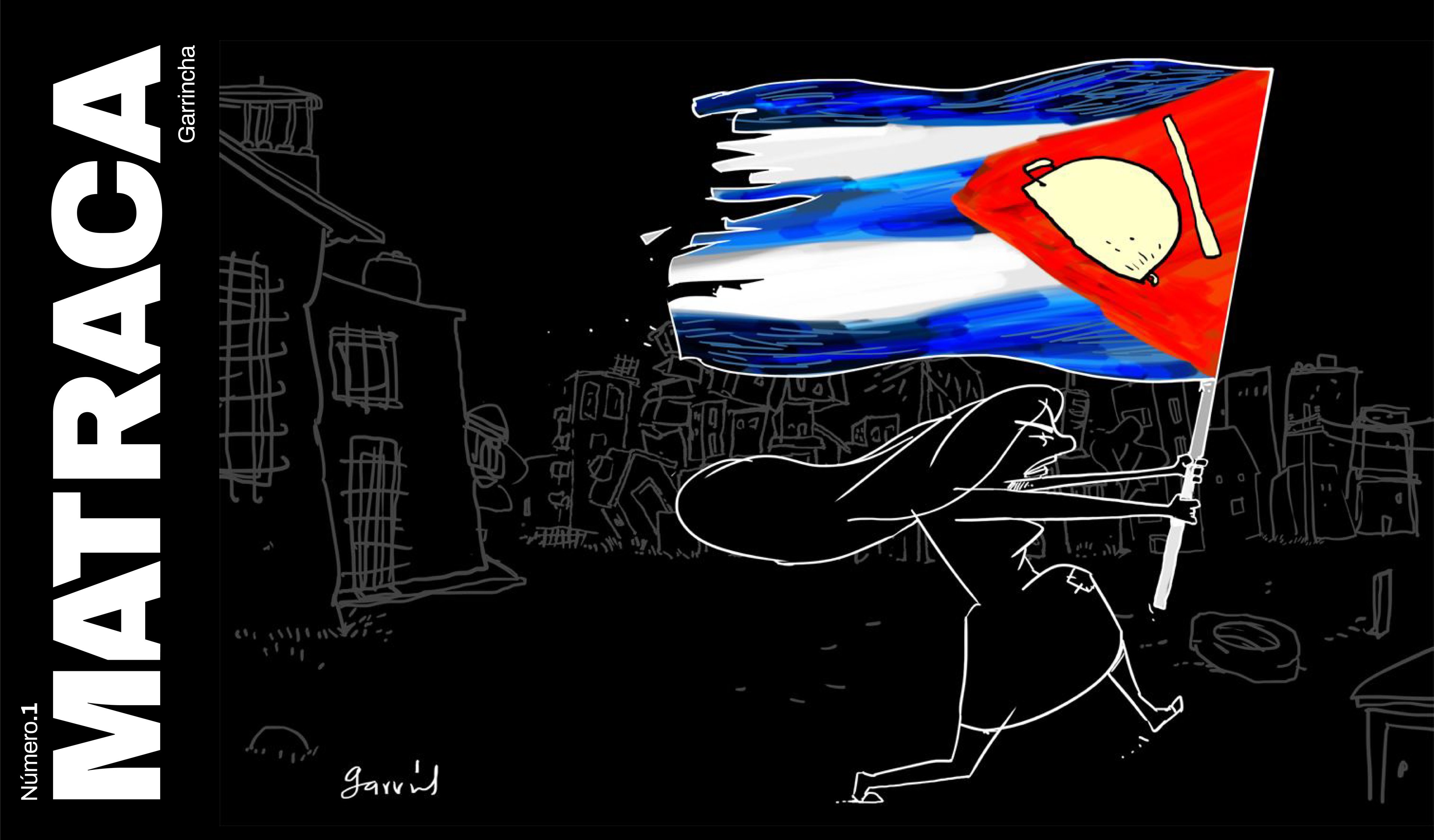 bandera cuba mujer