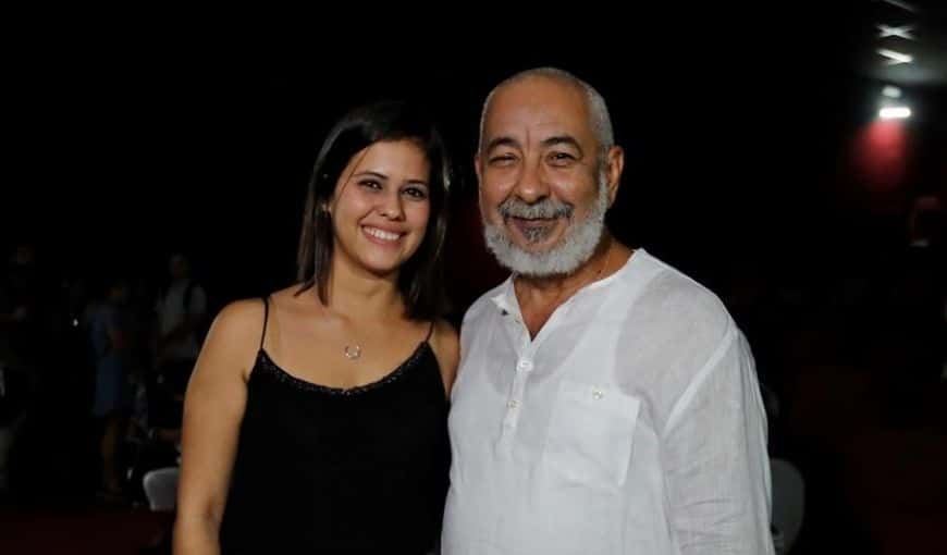 Náyare Menoyo y Leonardo Padura. Foto: EFE.