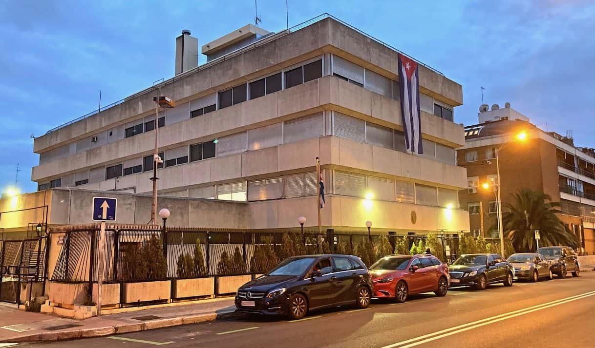 Foto: Consulado cubano en Madrid.