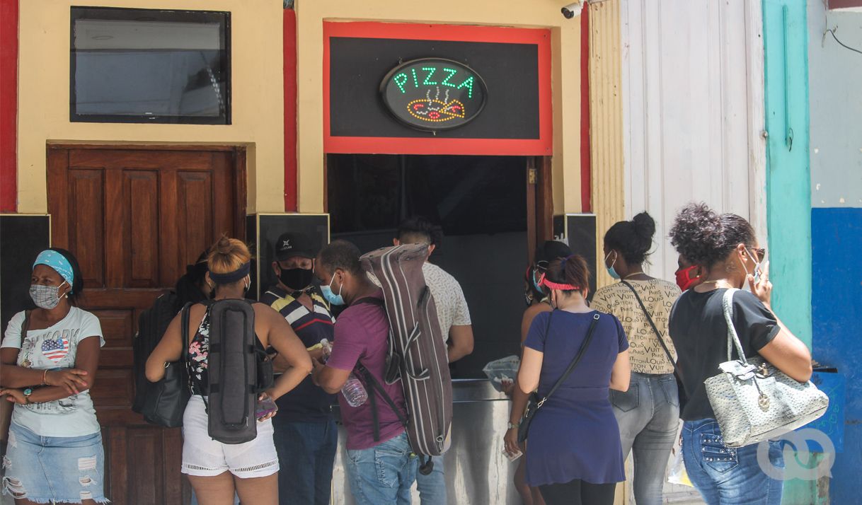 negocio pizzas Cuba personas