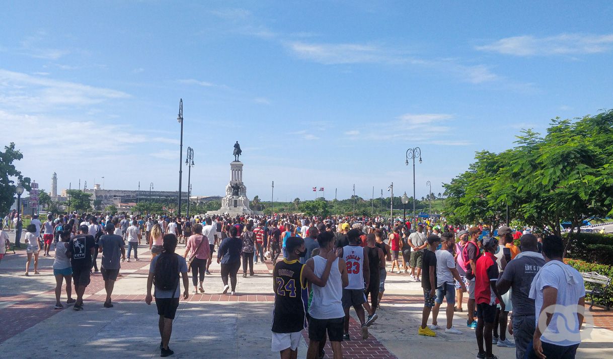 personas protesta La habana