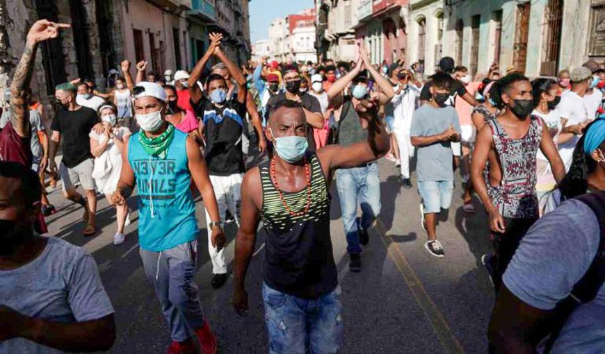 Protestas en Cuba / Foto: Reuters