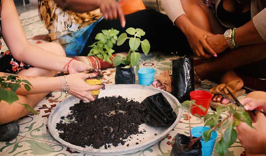 Mujeres del barrio habanero San Isidro