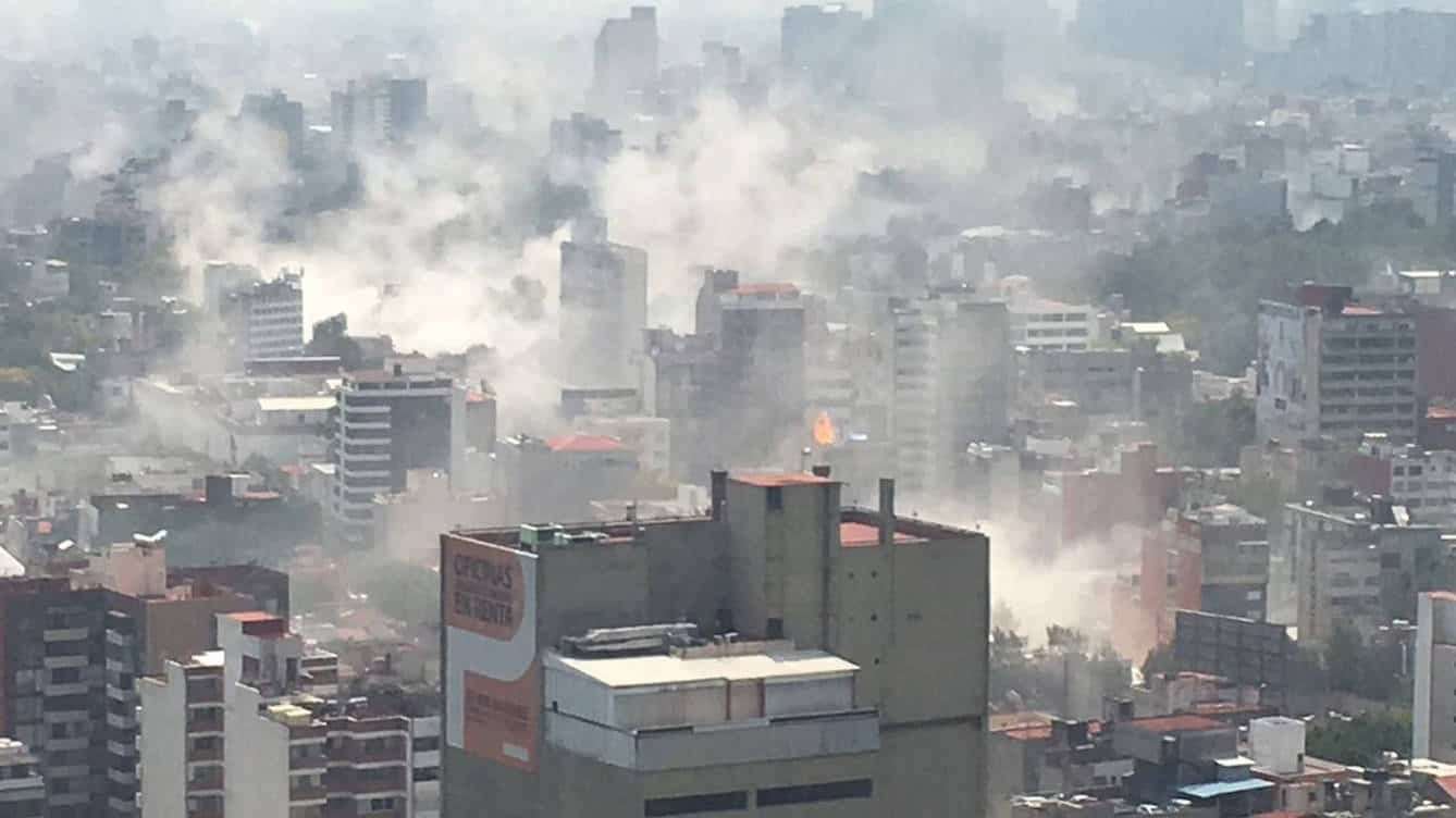 Panorámica de México D.F. tras el terremoto. Foto: Mario Guzmán / EFE