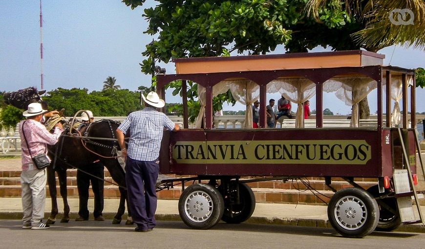 El tranvía de Cienfuegos. Foto: Claudia Martínez Bueno