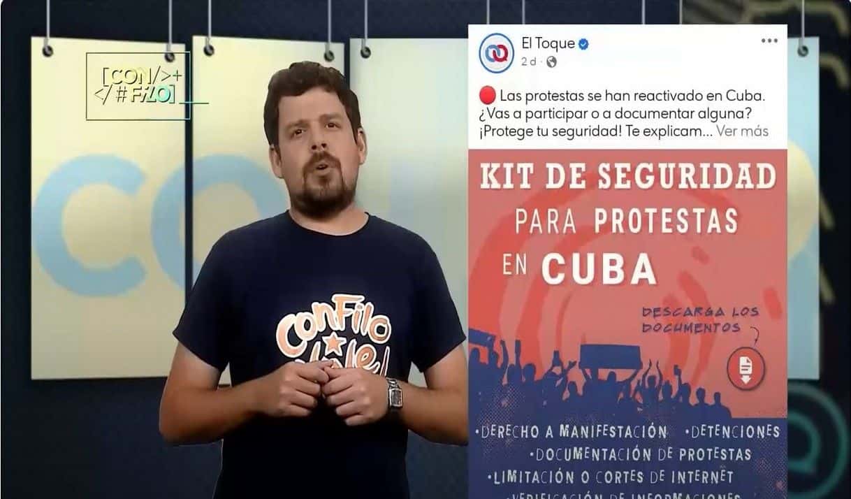 FALSO que en Cuba hay «un estado de excepción» que impida protestar tras huracanes