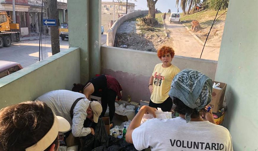 Voluntarios. Foto: Tomada del perfil en Facebook de Alejandro Palmarola