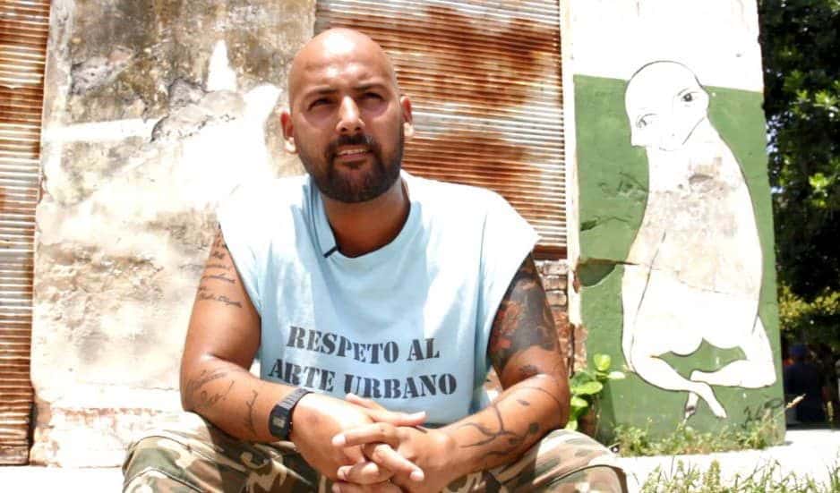 Graffitero Yulier P. Foto del autor