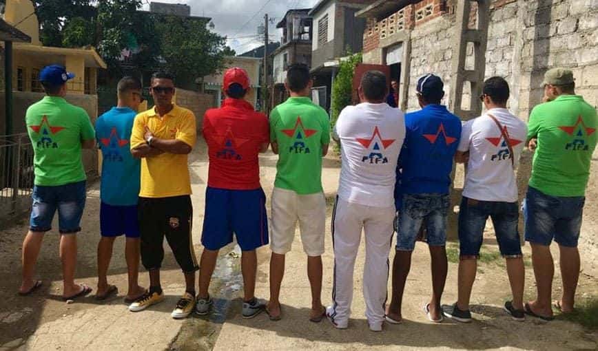 Peña deportiva cubana “Amigos FIFA”. Foto cortesía del entrevistado