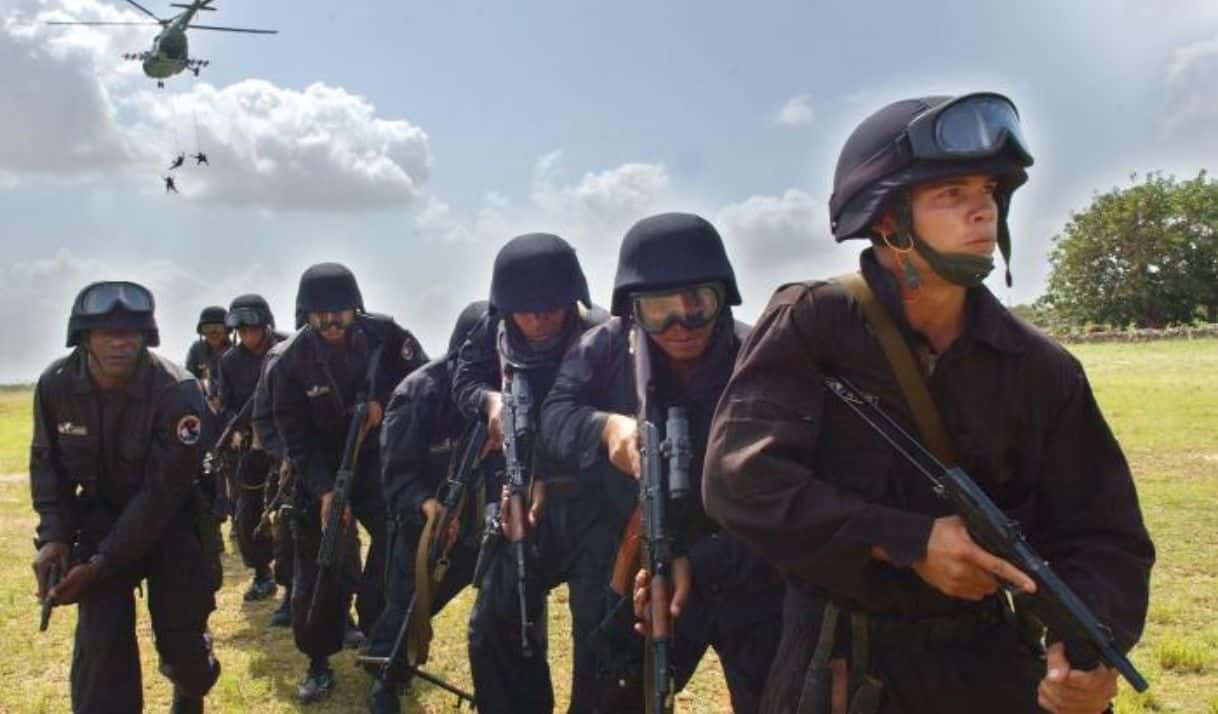 Ejercicio de combate de integrantes de la Brigada Especial Nacional del Minint. Foto: Juvenal Balán/Granma/Imagen de referencia.