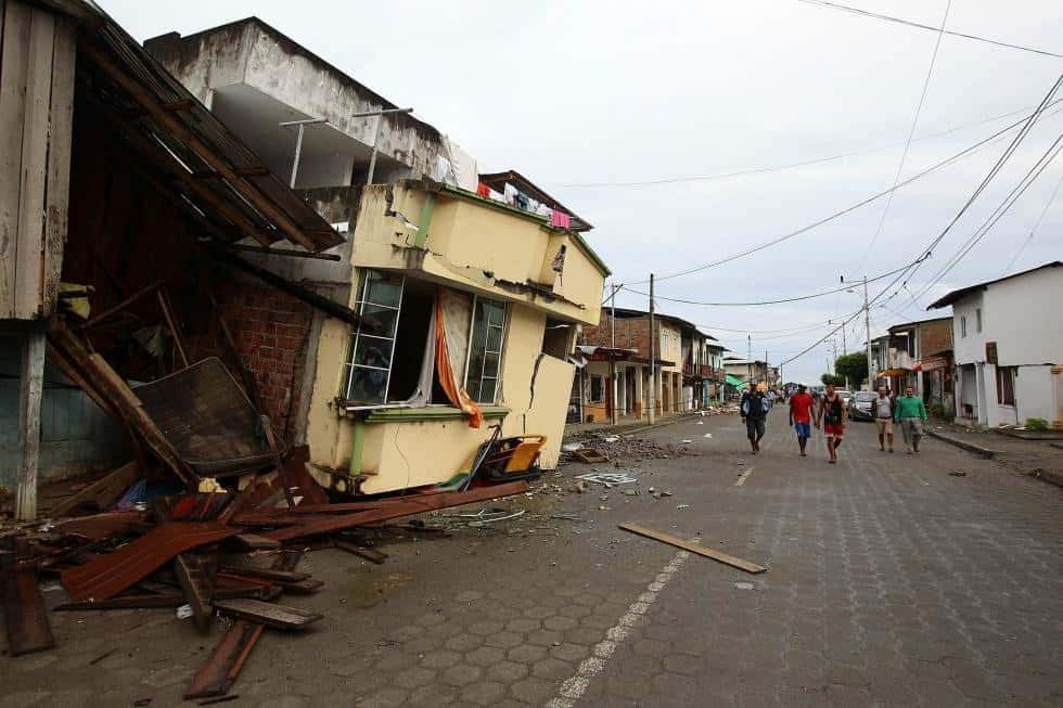 Así quedó el barrio donde vive Yaima en Manta, Ecuador
