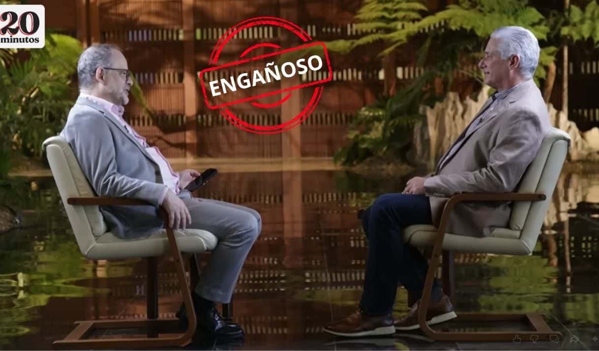Captura de entrevista de Díaz-Canel con periodista brasileño Breno Altman, de Ópera Mundi. 