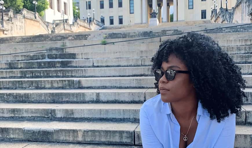 Imagen tomada del perfil de Instagram de Cirle Tatis, una youtuber colombiana que visitó Cuba y fue víctima de discriminación por parecer cubana.  