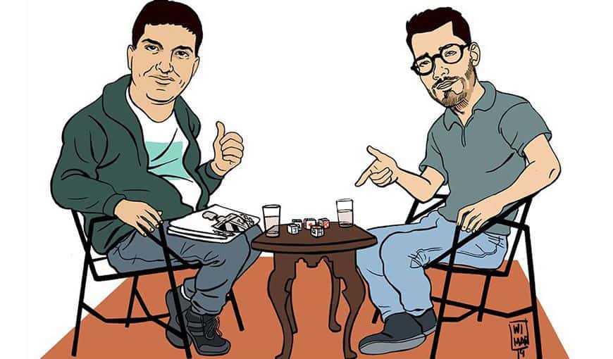 Nuevo programa con Julio Antonio Fernández y Eloy Viera. Ilustración: Wimar Verdecia.