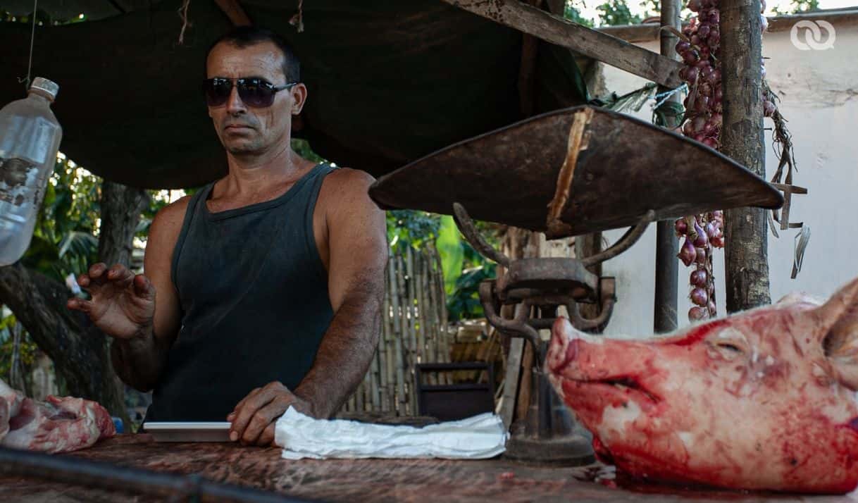 Venta de carne de cerdo en Matanzas, Cuba. Foto: elTOQUE/Archivo. 