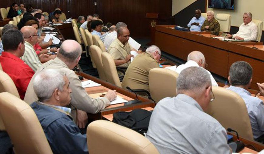 Reunión del Consejo de Ministros. Foto: Tomada de Periódico El Invasor.