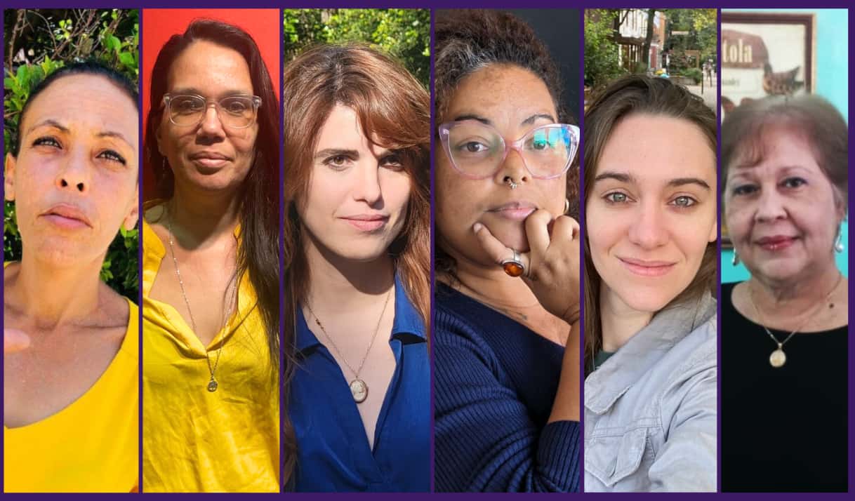 Algunos casos documentados por AI (de izq. a derecha) fueron los de Yenisey Taboada, Luz Escobar, Carolina Barrero, María Matienzo, Camila Lobón y Alina Bárbara López.