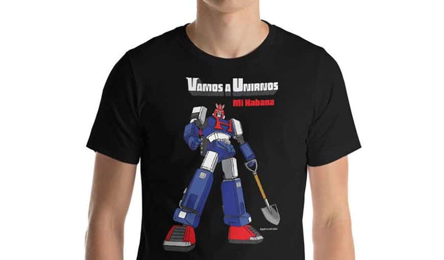 Camiseta diseñada por Iván Acosta para la iniciativa Yo tiré un cabo.