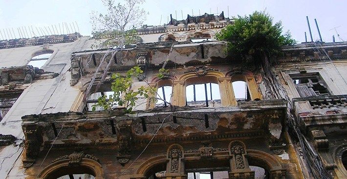 Edificio en ruinas en La Habana Vieja, Cuba. Foto: Tomada de Progreso Semanal.