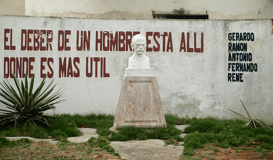 Busto de José Martí en La Habana. Foto: Osmel Betancourt (elTOQUE)